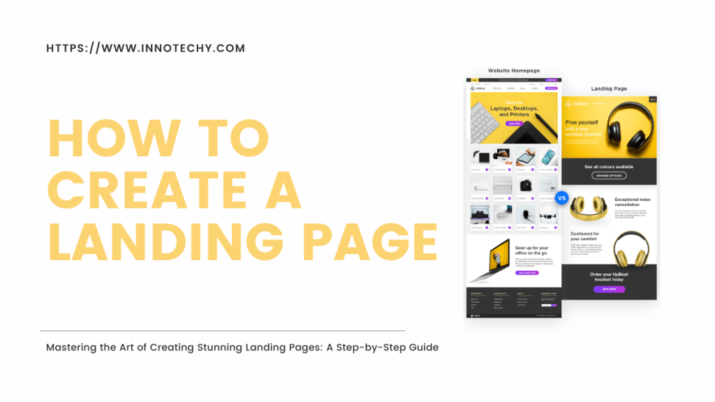 how to create a landing page